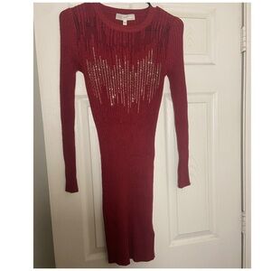 Guess Red Knit Dress